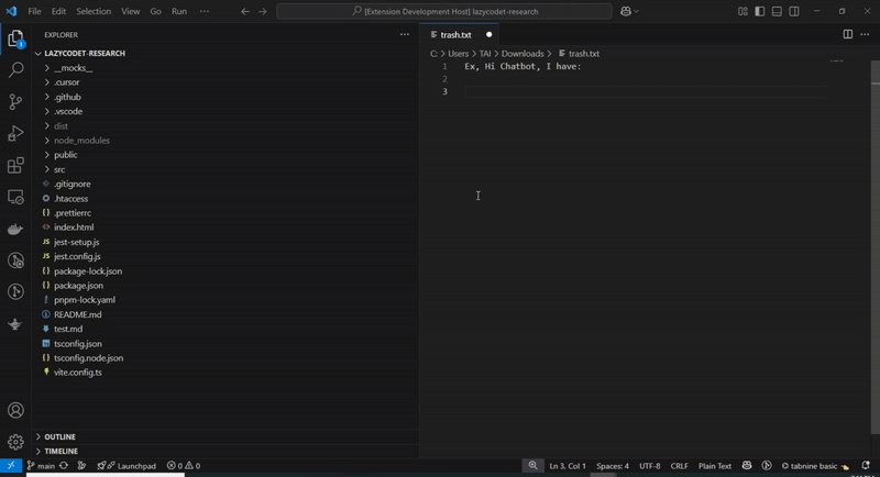 LazyCodet Helper - Copy contents and folders tree Demo